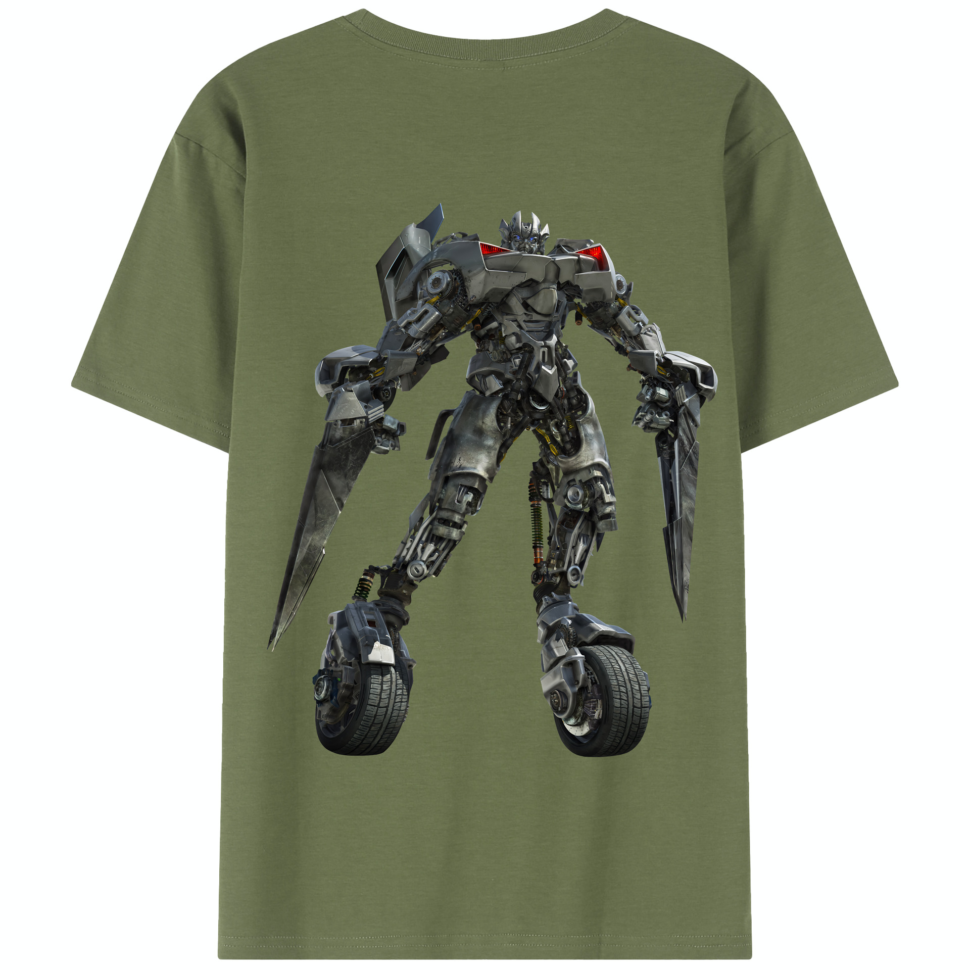 （画像用） Transformers トランスフォーマー 綿100％半袖Tシャツ（背面プリント）